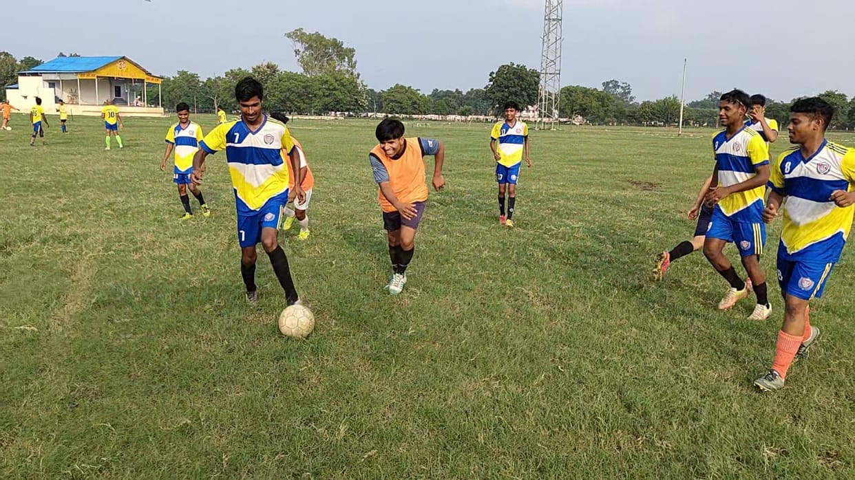 Stadium-B and Shanti FC won football league matches