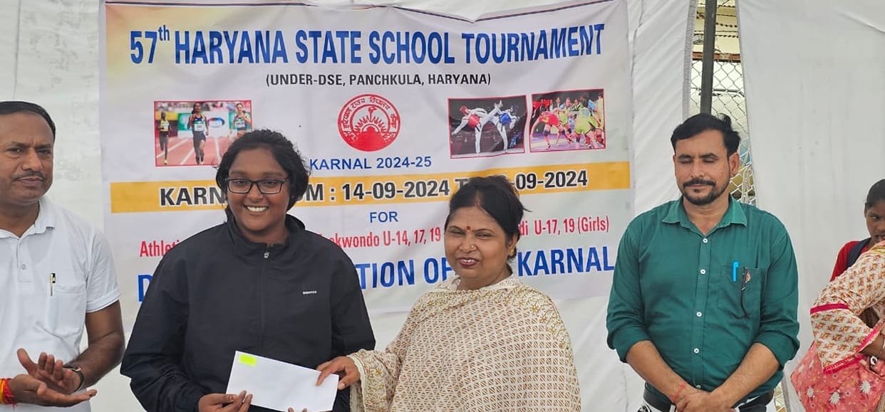Shruti won gold medal in shot put