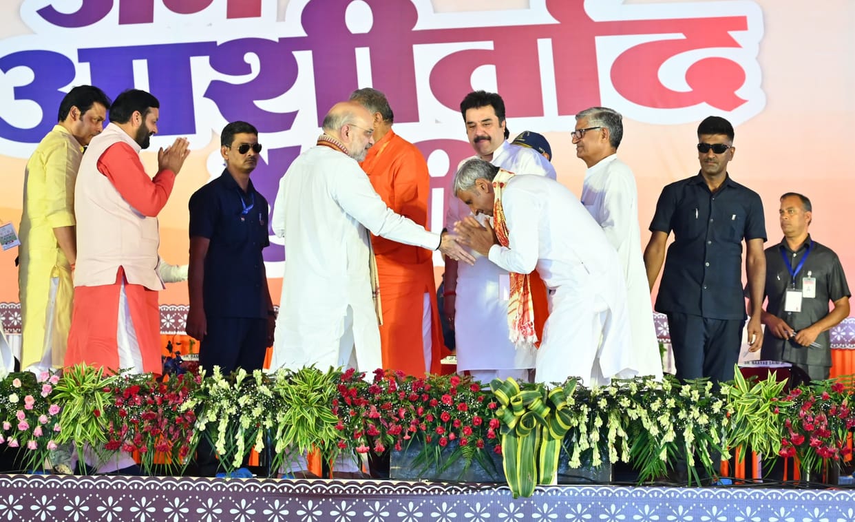 Amit Shah addressed for 23 minutes, called JP Dalal a friend