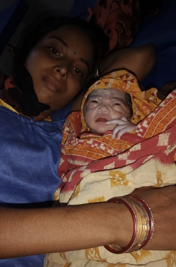 Rescue of two pregnant women from flood affected village, delivery done