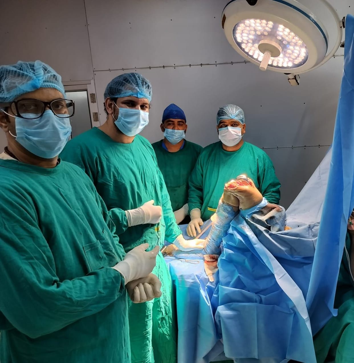 First successful knee transplant in Civil Hospital