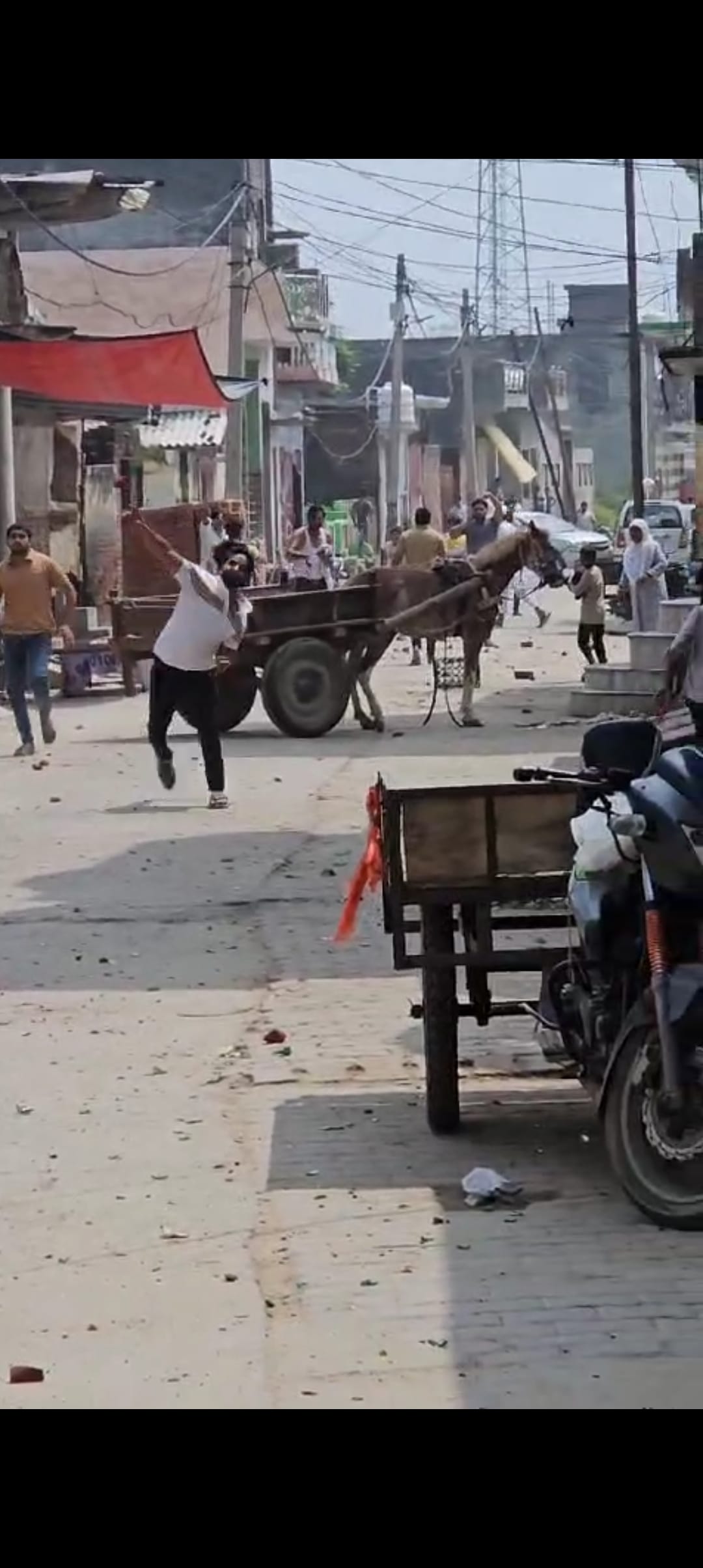 Stone pelting, firing over minor dispute, three injured