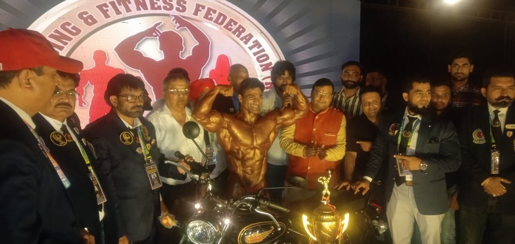 Bareilly's Devendra selected as Mr. India, honoured with Bullet