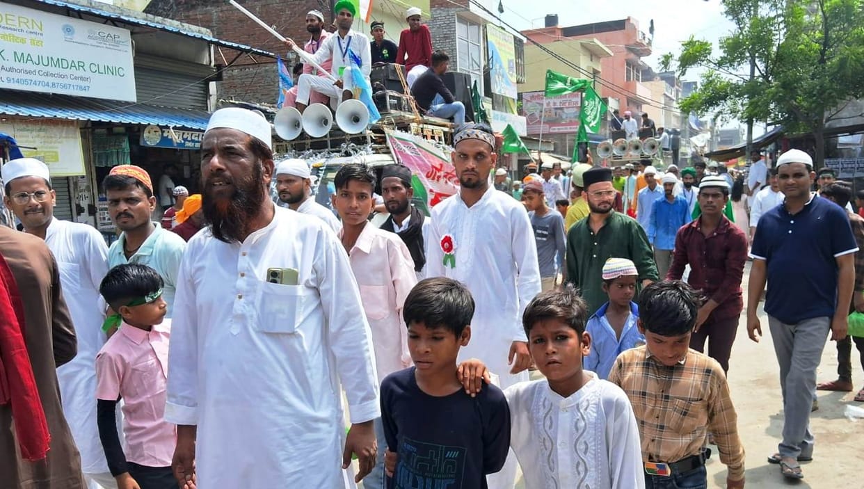 Mohammadi took out a procession with enthusiasm