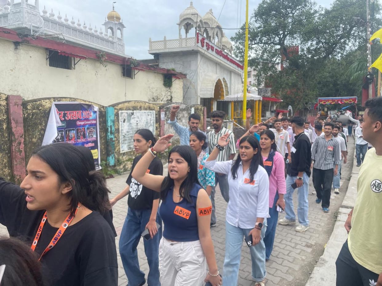 abvp railly in nahan