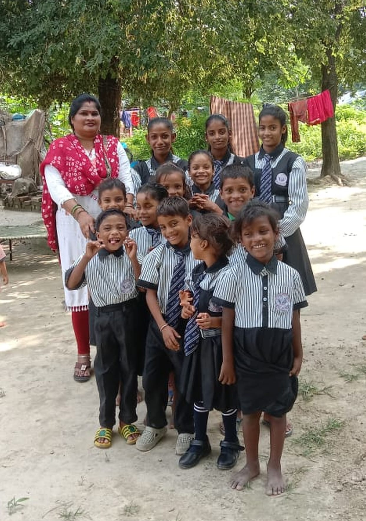 The future of children is shaping up in Sarita's school.