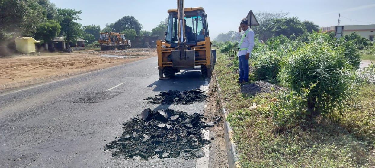 The system started improving on the four lane... Patching work is being done.