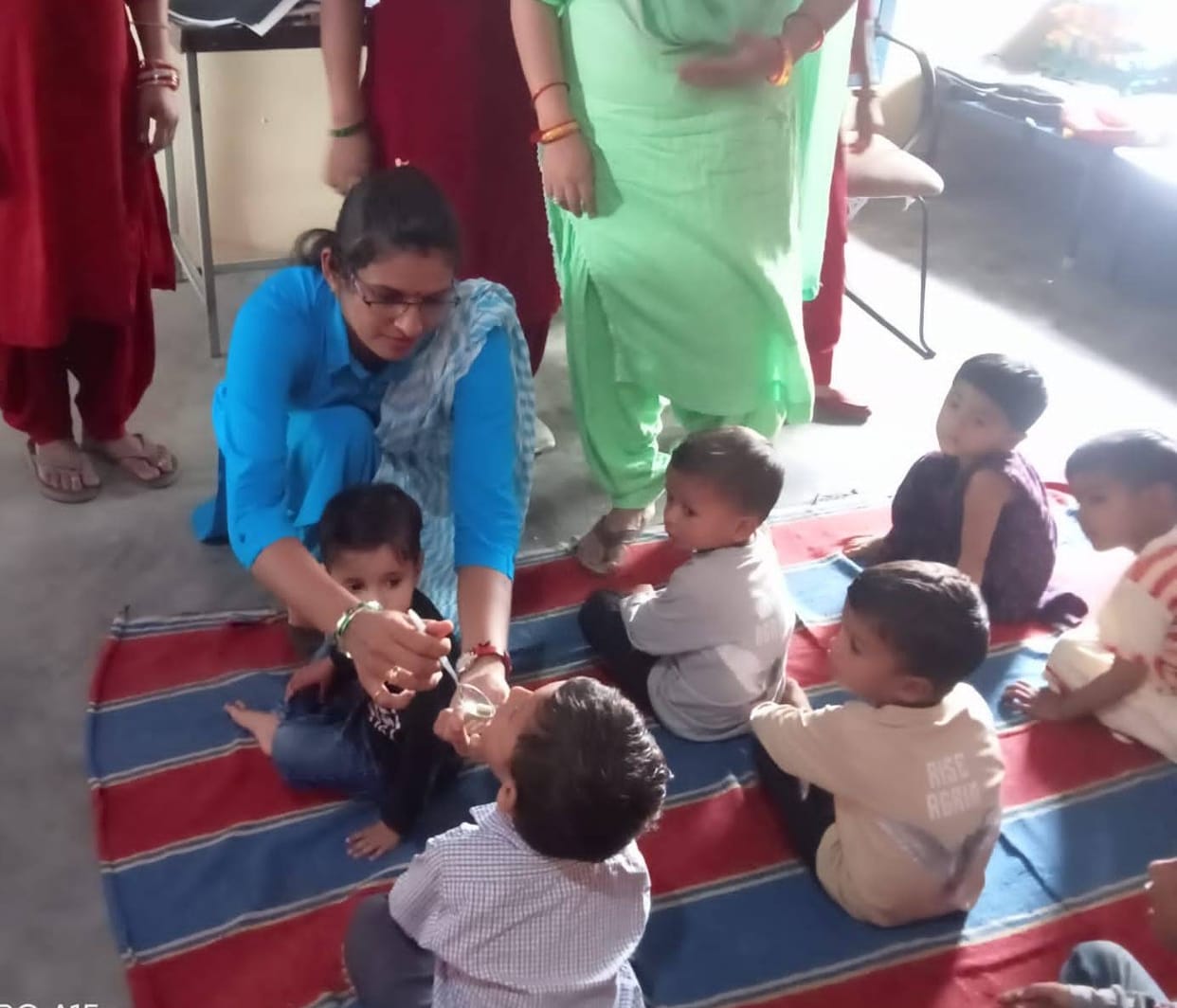 Deworming tablets were given to 2.46 lakh children in the district