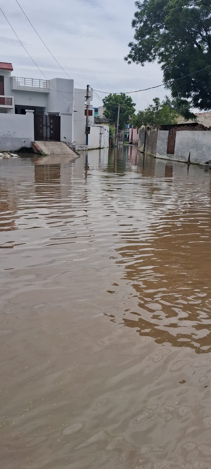 Water filled up to three feet in Ladayan