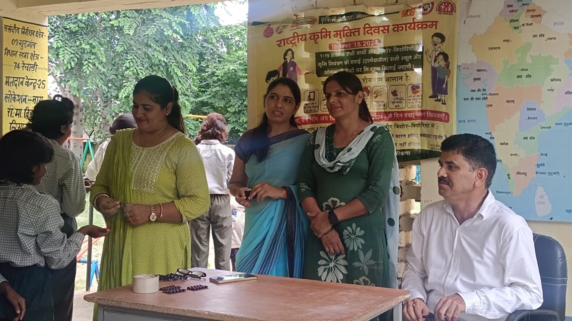 Students were given deworming medicine