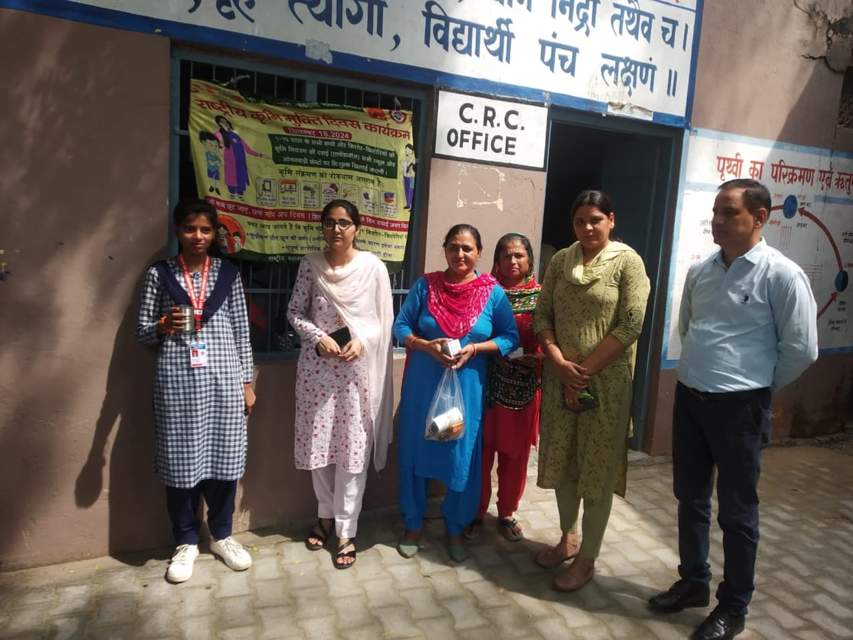 Students were given deworming medicine