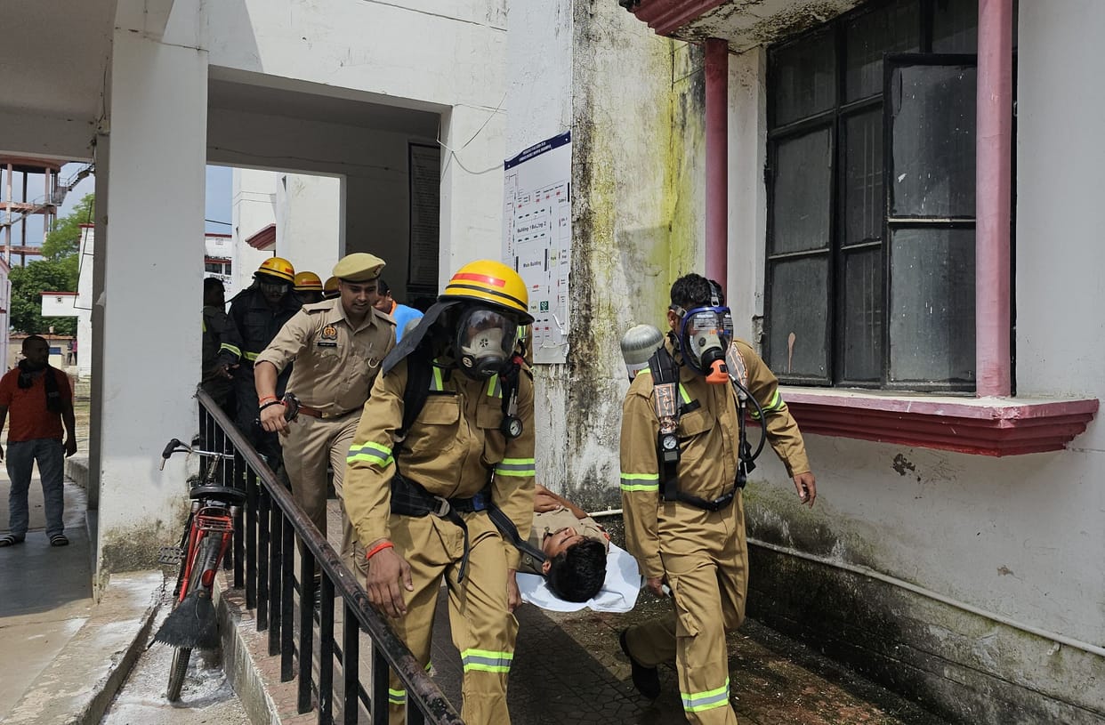 Fire broke out in the hospital due to short circuit, fire brigade reached in five minutes