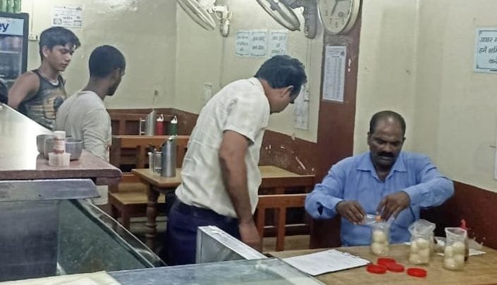 Food Safety Department took samples of Rasgulla from sweet shop