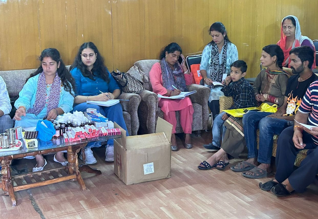 Health of 50 people checked at Mahla Primary Health Center
