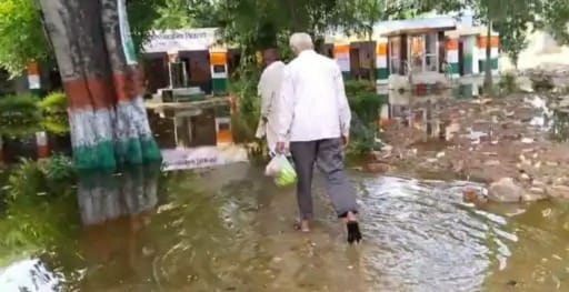 Demand to remove water from school premises