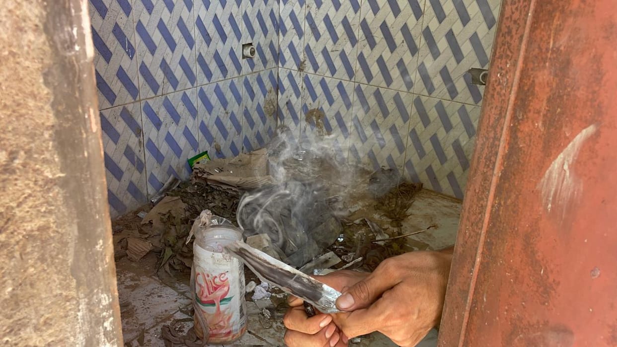 Drug addicts are thriving on the land that wrestlers were supposed to give to.