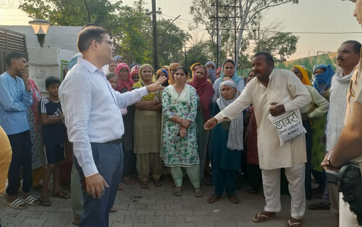 protest afainst waterlogging