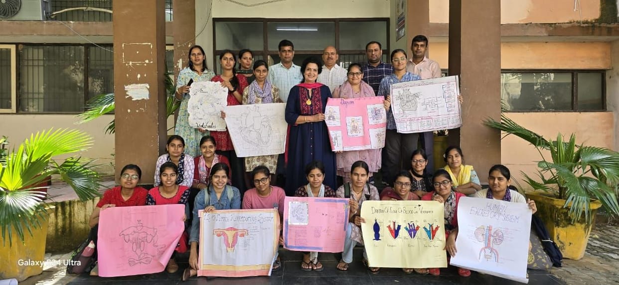 Meenakshi got first place in poster making competition