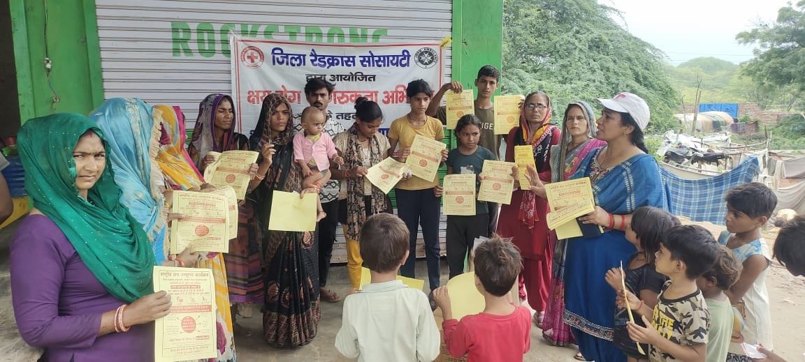 Women and children made aware about TB in slum area