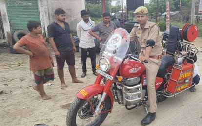 Fire brigade bike will extinguish fire in narrow streets