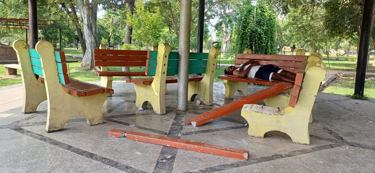 Indira Park is shedding tears of misery