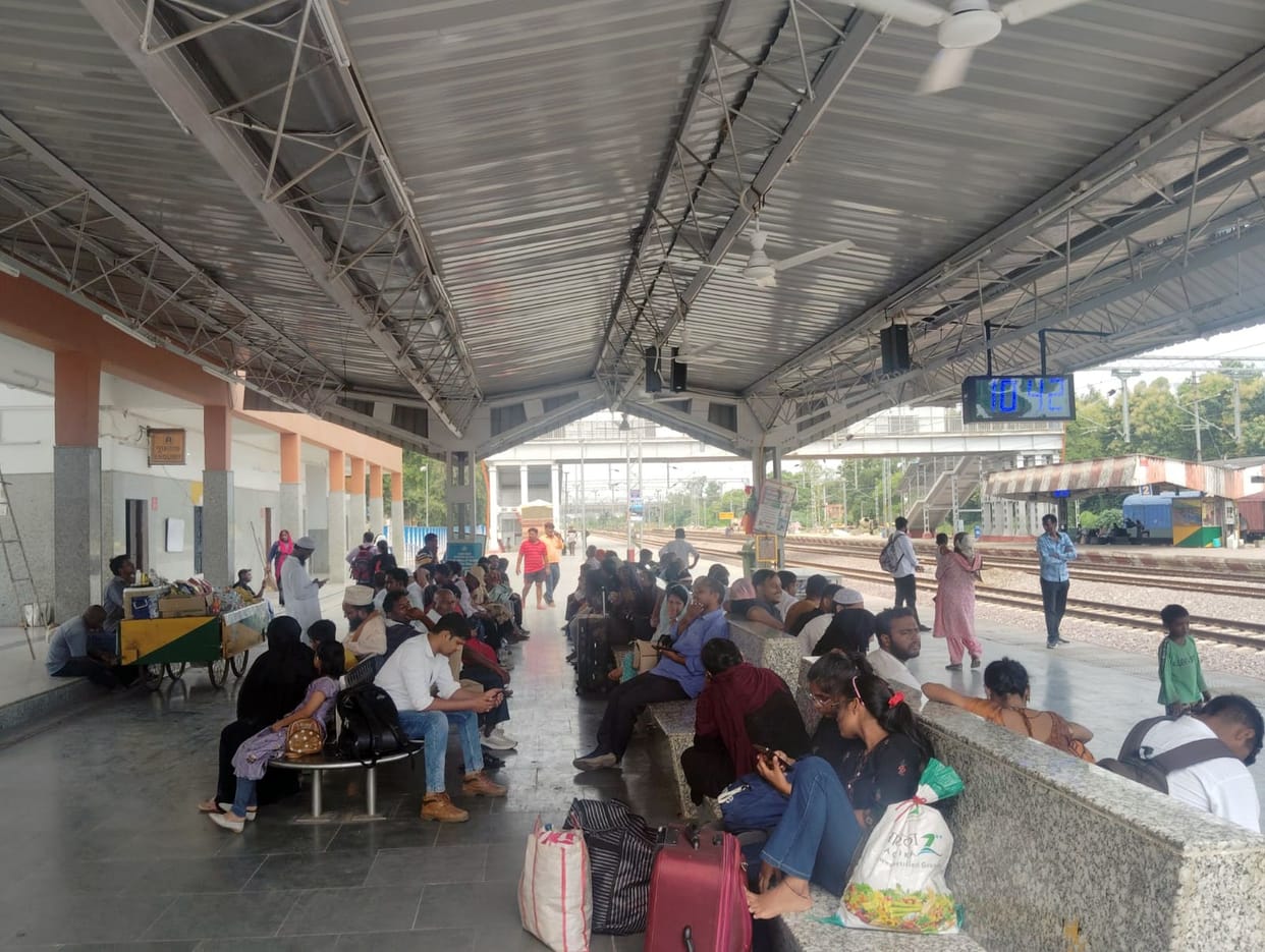 Only three trains will operate till October 5