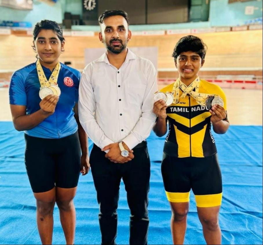 Surendra of Bangaon has been winning medals for the country in cycling for the last three years