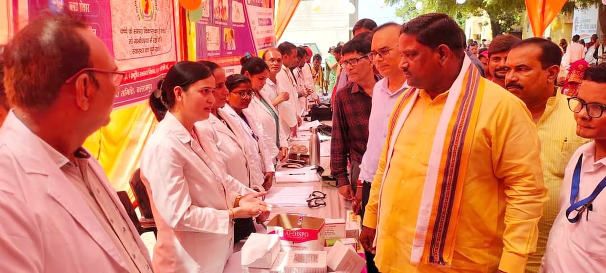 2072 patients were treated in the health camp