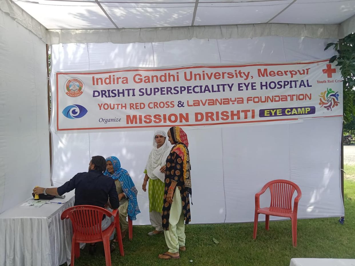 Eye examination of 50 students in IGU