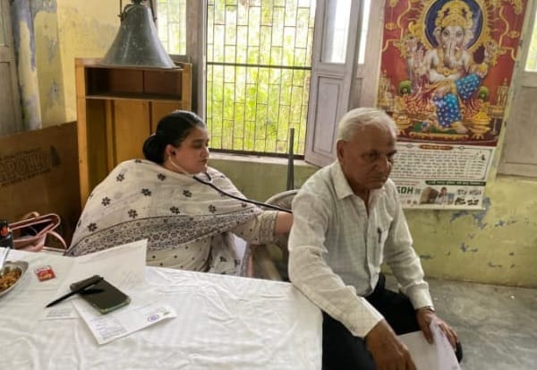 Health of 63 people checked in health camp