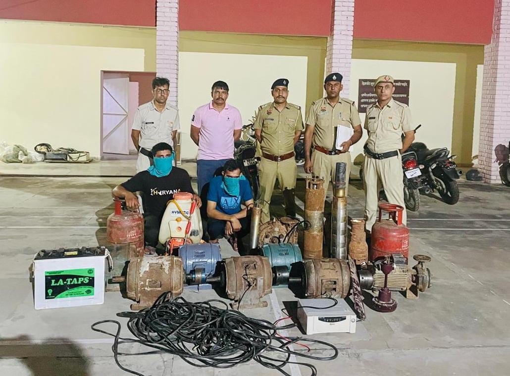 Two accused of stealing electrical equipment arrested, confessed to 16 incidents