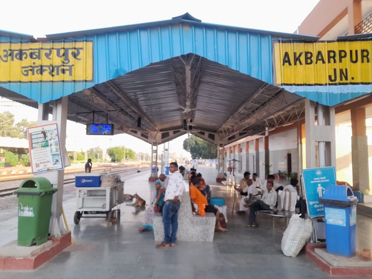 Passengers were troubled throughout the day due to change in train routes