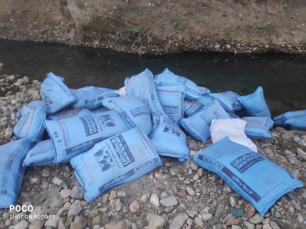 Government cement bags found in Chhonch Khad