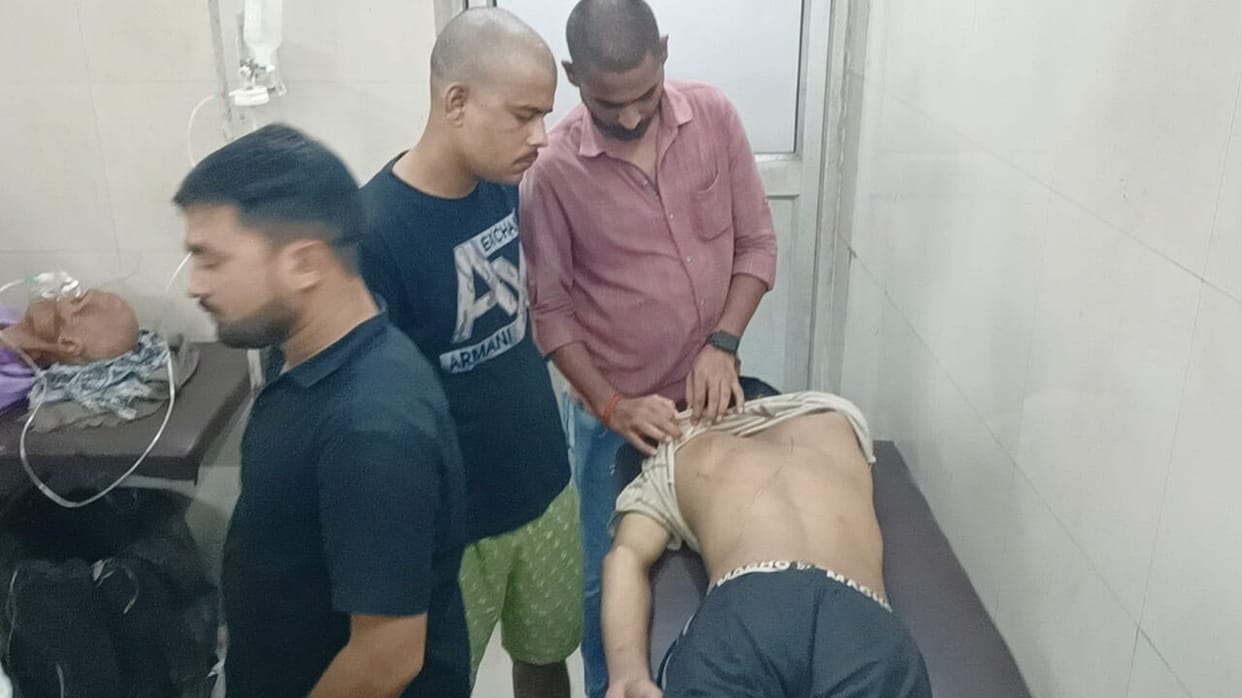 Young man injured, report on eight