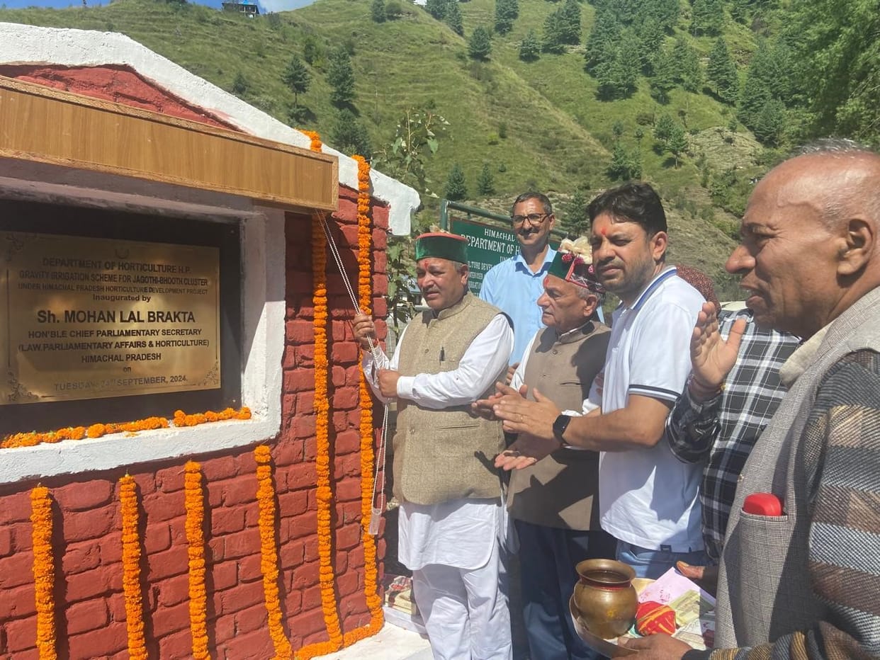 Irrigation schemes worth Rs 331 crore started for Samarkot-Jagothi Bhuth, Rohru, Shimla
