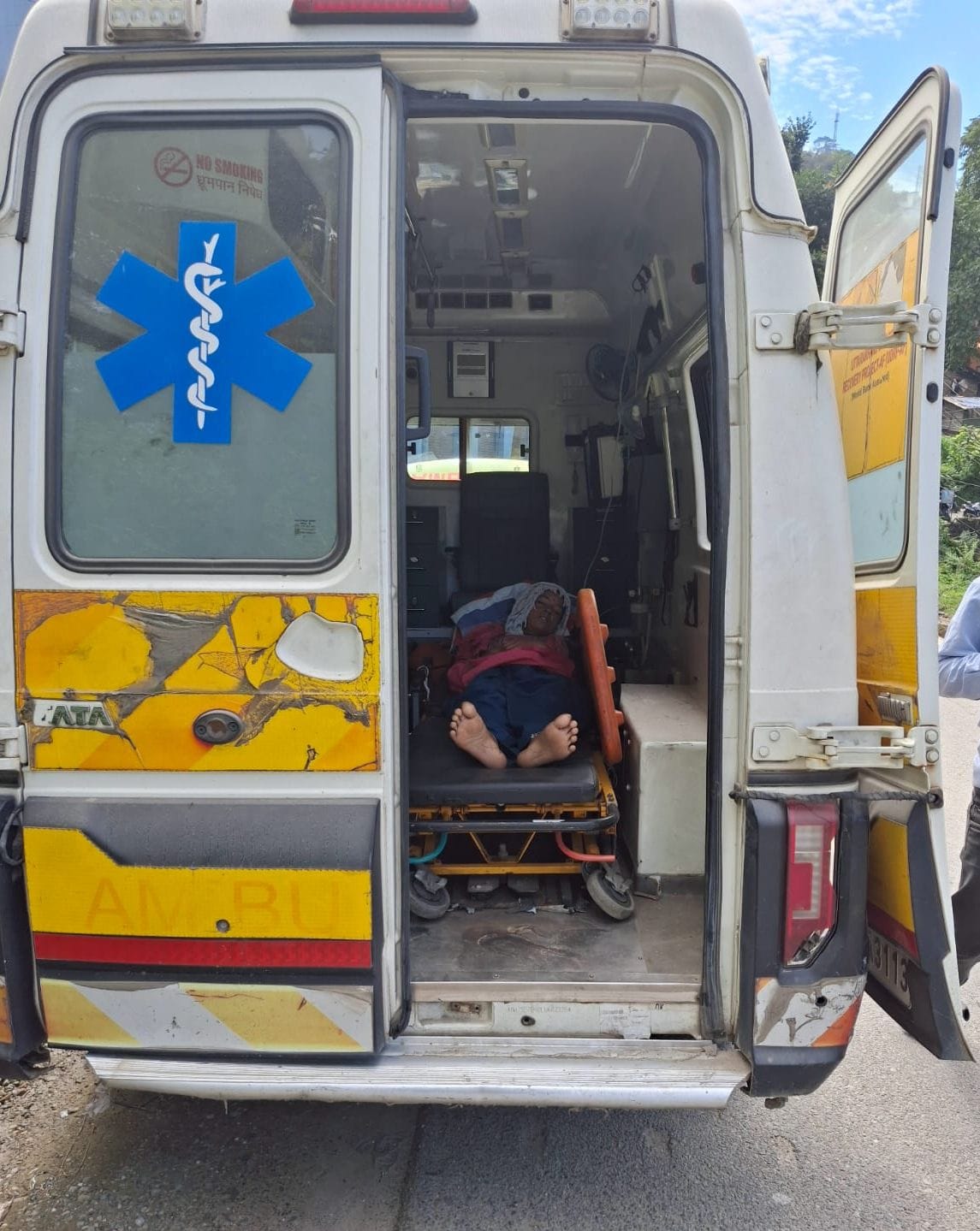 Emergency service 108 breaks down midway