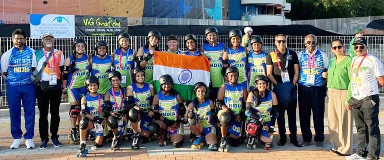 Ujhani's Vaishnavi shines in Italy, team gets bronze medal in roller skating