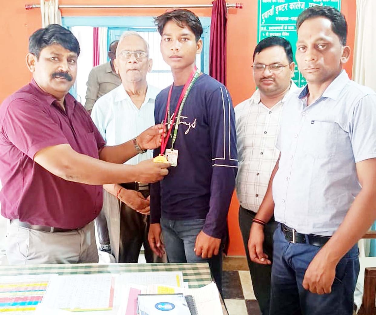 Hasan's selection in state level volleyball team