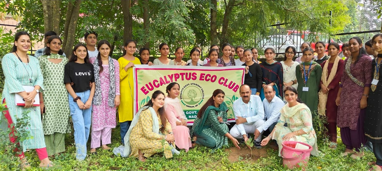 Eco Club and Red Ribbon Club planted trees