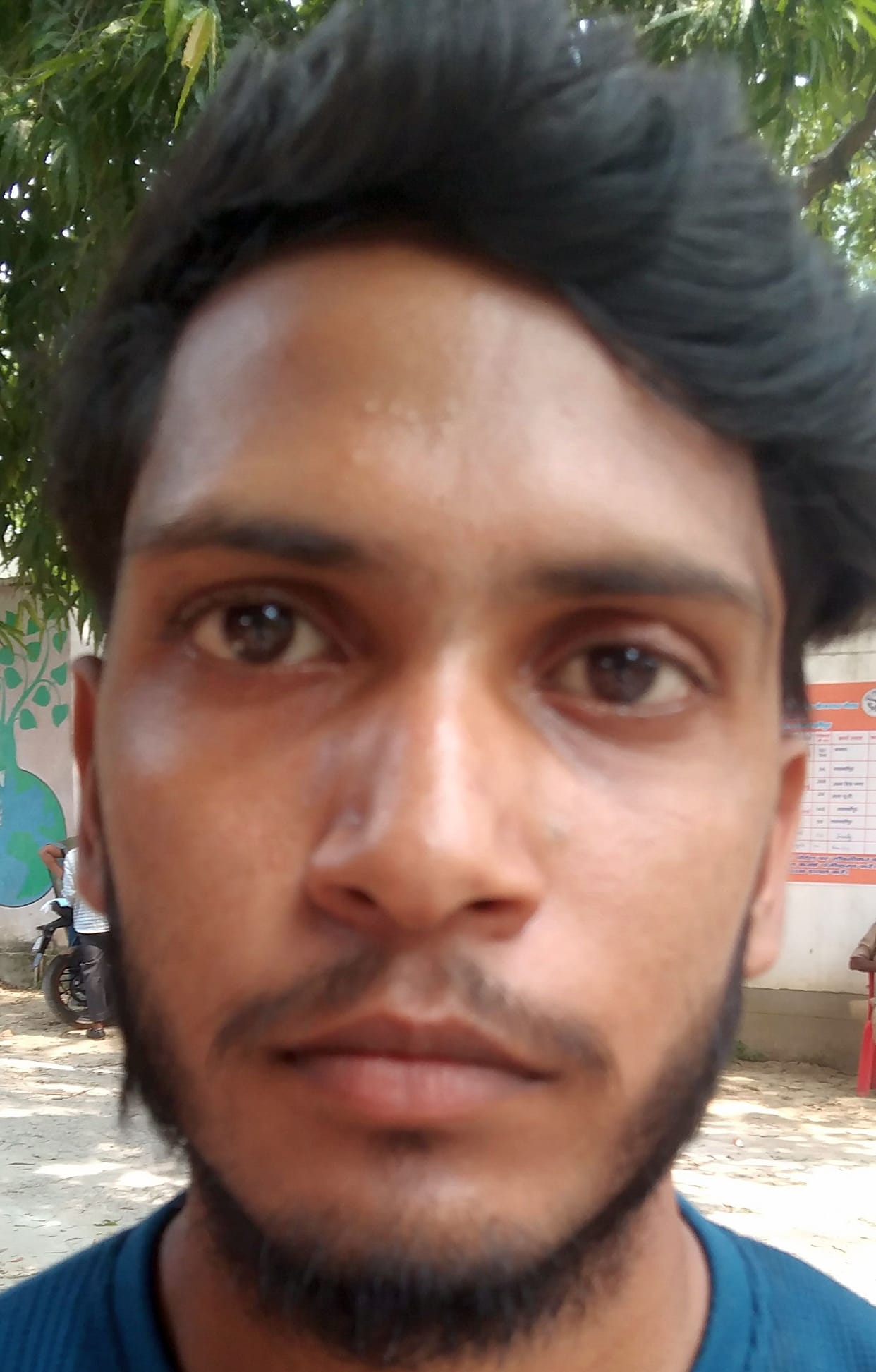Equal salary for high school and graduate pass unemployed, youth looked sad