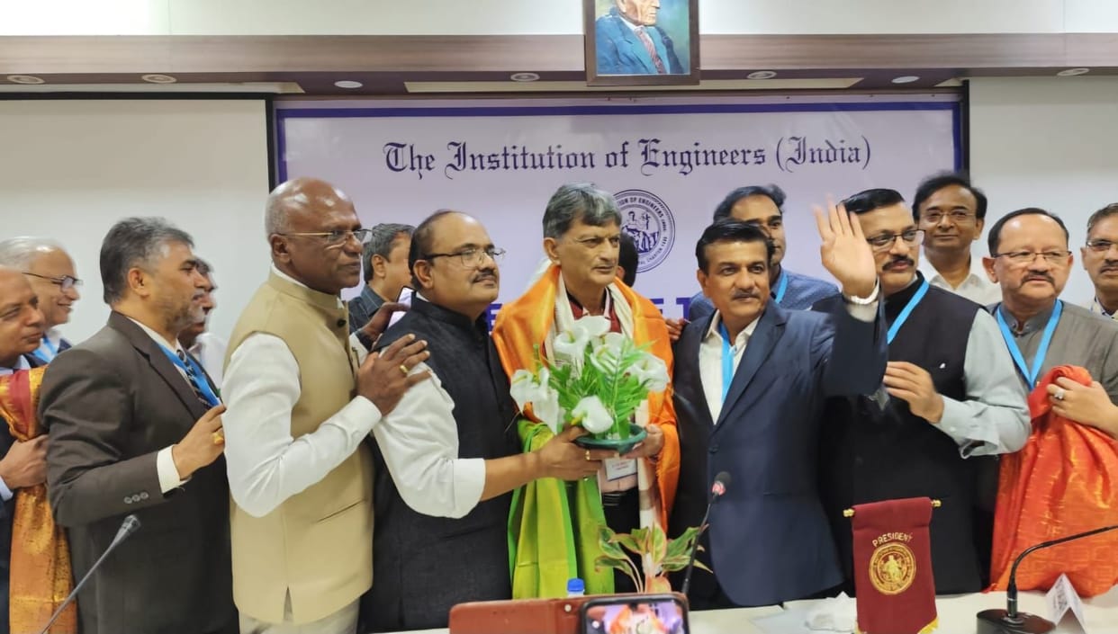 VB Singh becomes national president of Institution of Engineers, state gets achievement after 28 years