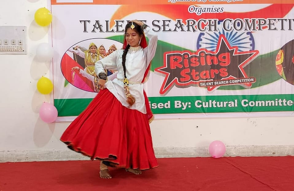Nancy stood first in dance competition and Shubham stood first in singing.