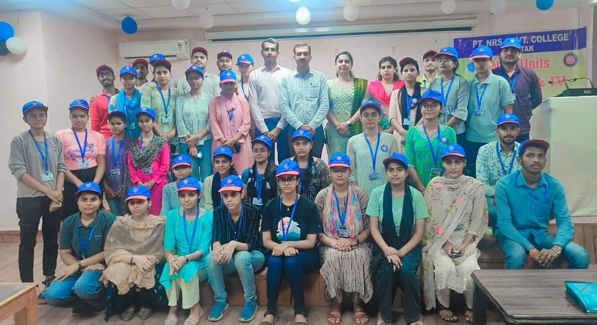 Meenu got first place in poster making competition