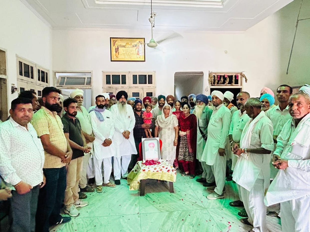 Farmers killed in the movement reached the village of Sukhdev, farmers demanded justice Yatra