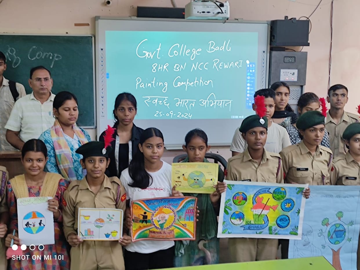 Painting competition in Dheerpal Government College