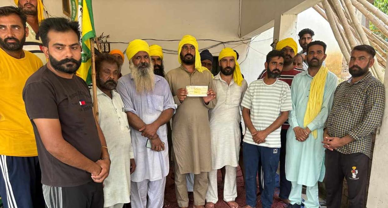 When Babli supporters asked to return the donated Rs 11 lakh, the farmer union cut the cheque.