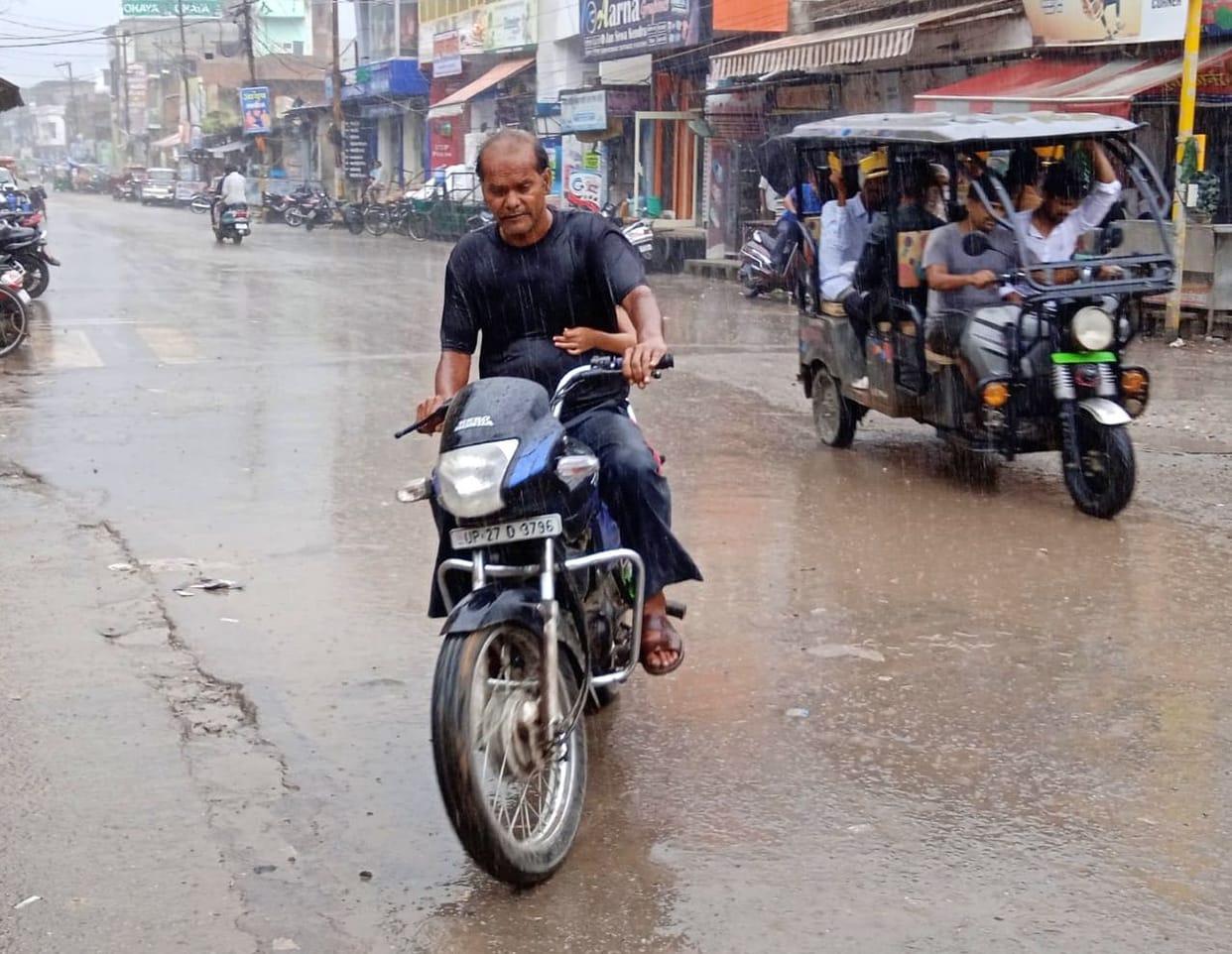 It rained 18 mm, cloudy with chances of drizzle
