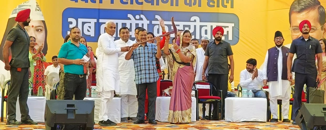 Arvind Kejriwal hits many targets with one stone through Bhiwani rally