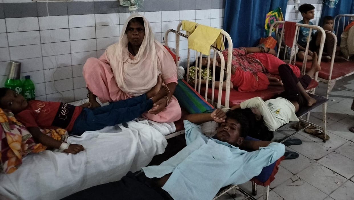Seven children suffering from viral fever admitted to children ward