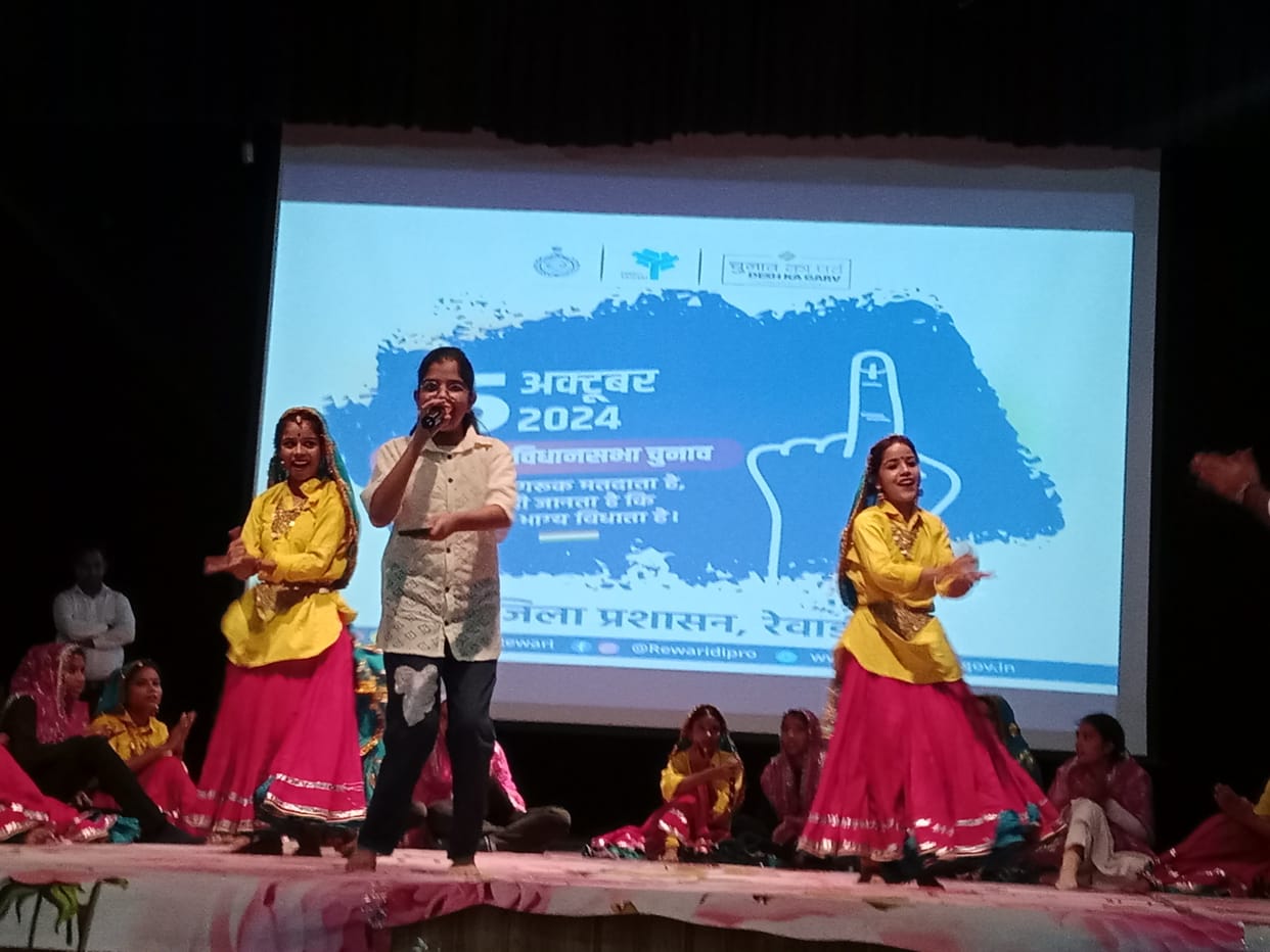 Girls students told the importance of voting through dance